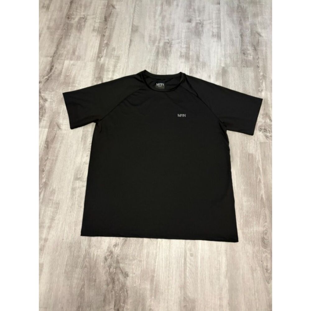 Boohooman Black Short Sleeve Men's Crewneck Shirt 5XL
